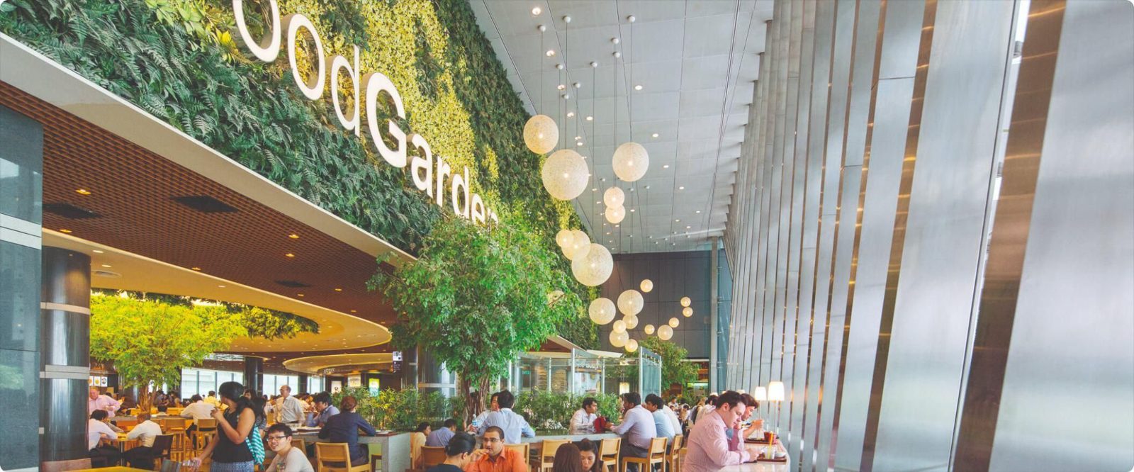 Food Garden at Asia Square Tower 1, a popular CBD lunch destination